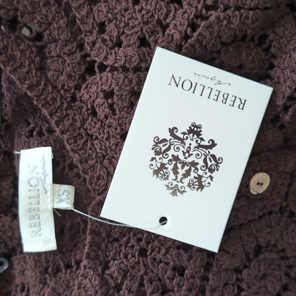 Crochet Cardigan Sweater - Picture 3 of 6